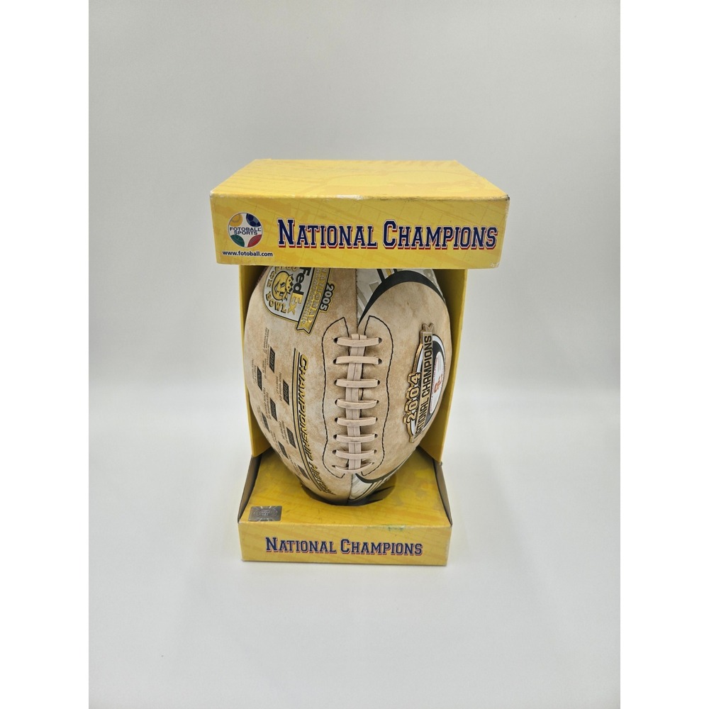 USC Trojans 2004 National Champions Football Fotoball 2005 Orange Bowl Souvenir